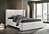Alamosa Boucle Upholstered Wingback Bed White by Coaster