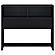 Westpark 49-inch Full Bookcase Headboard Black by Coaster