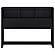 Westpark 49-inch Queen Bookcase Headboard Black by Coaster