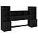 Westpark 3-piece Queen Bedroom Set Bookcase Headboard Black by Coaster