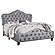 Bella Upholstered Queen Tufted Panel Bed Grey by Coaster