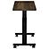 Westpark Height Adjustable Mobile Bedroom C-Table Dark Pine by Coaster
