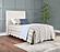 Kosmo Upholstered Twin Panel Headboard Sand by Coaster