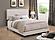 Boyd Eastern King Upholstered Bed w/Nailhead Trim Ivory by Coaster