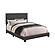 Boyd Full Upholstered Bed w/Nailhead Trim Charcoal by Coaster