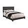 Boyd Twin Upholstered Bed w/Nailhead Trim Charcoal by Coaster