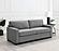Simpson Upholstered Sofa Sleeper w/Queen Mattress Grey by Coaster