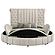 Sonya Upholstered Round Storage Bed Ivory by Coaster