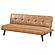 Jenson Multipurpose Upholstered Tufted Convertible Sofa Bed Saddle Brown by Coaster