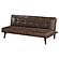 Jenson Multipurpose Upholstered Tufted Convertible Sofa Bed Dark Coffee Brown by Coaster