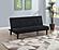 Stanford Multipurpose Upholstered Tufted Convertible Sofa Bed Black by Coaster