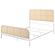 Lanewood Open Cane Webbing Metal Bed White by Coaster