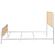 Lanewood Open Cane Webbing Metal Bed White by Coaster