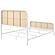 Lanewood Open Cane Webbing Metal Bed White by Coaster