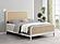 Lanewood Open Cane Webbing Metal Bed White by Coaster