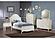 Dominique 4-piece Twin Bedroom Set w/Arched Headboard Cream White by Coaster