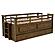 Carlsbad Wood Twin Captains Bed w/Trundle Medium Brown by Coaster