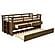 Carlsbad Wood Twin Captains Bed w/Trundle Medium Brown by Coaster