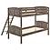 Flynn Wood Twin Over Twin Bunk Bed Weathered Brown by Coaster
