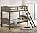 Flynn Wood Twin Over Twin Bunk Bed Weathered Brown by Coaster