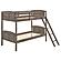 Flynn Wood Twin Over Twin Bunk Bed Weathered Brown by Coaster