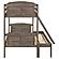 Flynn Wood Twin Over Full Bunk Bed Weathered Brown by Coaster