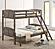 Flynn Wood Twin Over Full Bunk Bed Weathered Brown by Coaster