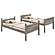 Ryder Wood Twin Over Twin Bunk Bed Weathered Taupe by Coaster