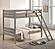 Ryder Wood Twin Over Twin Bunk Bed Weathered Taupe by Coaster