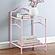 Massi 1-shelf Nightstand w/Glass Top Powder Pink by Coaster