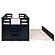 Carlsbad Wood Twin Captains Bed w/Trundle Navy Blue by Coaster