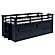 Carlsbad Wood Twin Captains Bed w/Trundle Navy Blue by Coaster