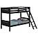 Littleton Twin Over Twin Bunk Bed Black by Coaster