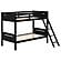 Littleton Twin Over Twin Bunk Bed Black by Coaster