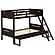Littleton Twin Over Full Bunk Bed Espresso by Coaster