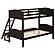 Arlo Twin Over Full Bunk Bed with Ladder Espresso by Coaster