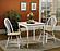 Cinder Windsor Side Chairs Natural Brown and White (Set of 4) by Coaster