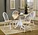 Allison Drop Leaf Round Dining Table Natural Brown and White by Coaster