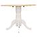 Allison Drop Leaf Round Dining Table Natural Brown and White by Coaster