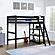 Anica 3-shelf Wood Twin Loft Bed Black by Coaster