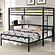 Fisher 2-piece Metal Workstation Loft Bed Set (w/Full Bed) Gunmetal by Coaster