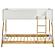 Wyatt Wood Twin Over Twin Bunk Bed White and Natural by Coaster