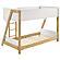 Wyatt Wood Twin Over Twin Bunk Bed White and Natural by Coaster