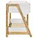 Wyatt Wood Twin Over Twin Bunk Bed White and Natural by Coaster