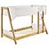 Wyatt Wood Twin Over Twin Bunk Bed White and Natural by Coaster