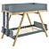 Frankie Wood Twin Over Twin Bunk Bed Van Courtland Blue and Natural by Coaster