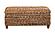 Laughton Hand-Woven Banana Leaf Storage Trunk Amber by Coaster