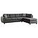 Stonenesse Upholstered Tufted Sectional w/Storage Ottoman Grey by Coaster