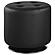 Bowman Round Upholstered Ottoman Black by Coaster