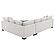 Ashford Chenille Upholstered Sleeper Sectional Sofa Greige by Coaster